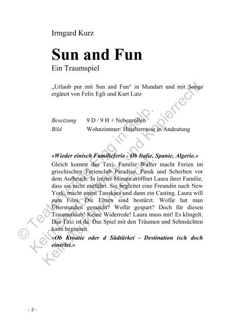 Sun and Fun MusicalWasserzeichen