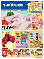 SHOPWISE GROCERY CATALOG SAVE BIG ends February 1, 2018