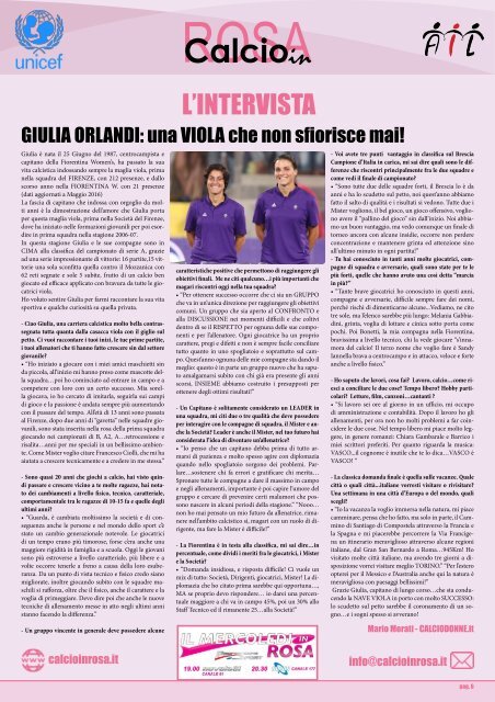 Magazine CalcioinRosa N°7
