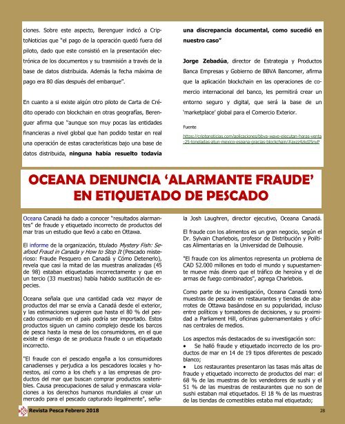 REVISTA PESCA FEBRERO 2018