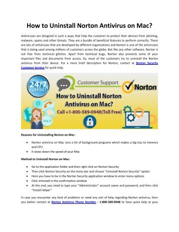How to Uninstall Norton Antivirus on Mac?