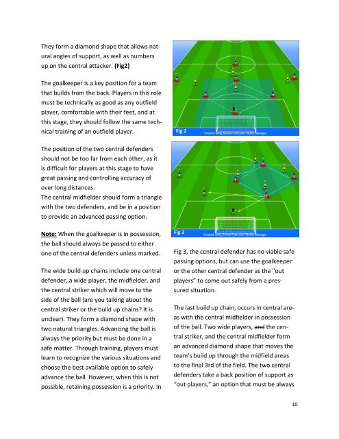 Teach Youth  Players How to build play from the back