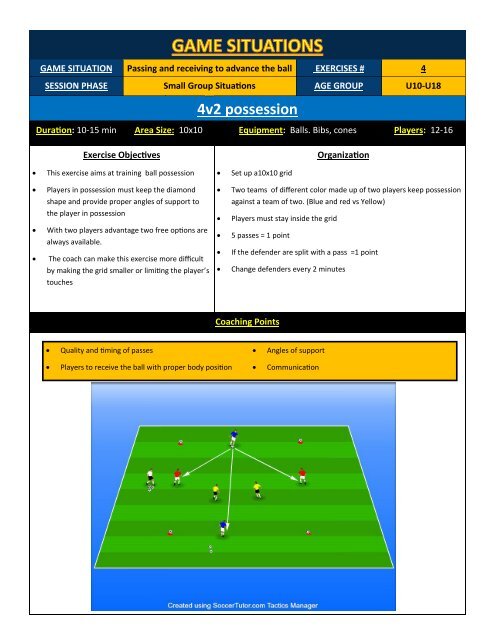 Teach Youth  Players How to build play from the back