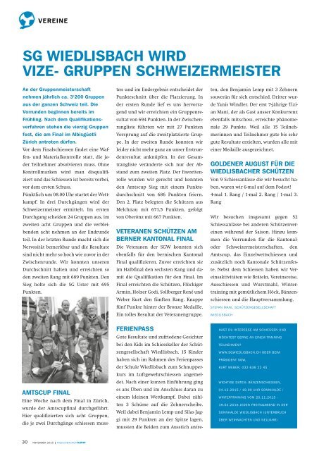 Wiedlisbacher Kurier 4/2015