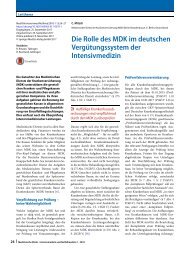 05 Die Rolle des MDK im deutschen Vergütungssystem der Intensivmedizin