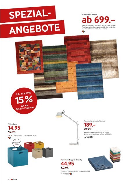 Pfister Katalog Wohlgefühle 2018