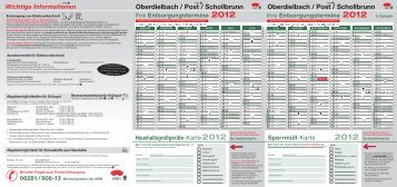 Oberdielbach, -Post, Schollbrunn - bei der AWN