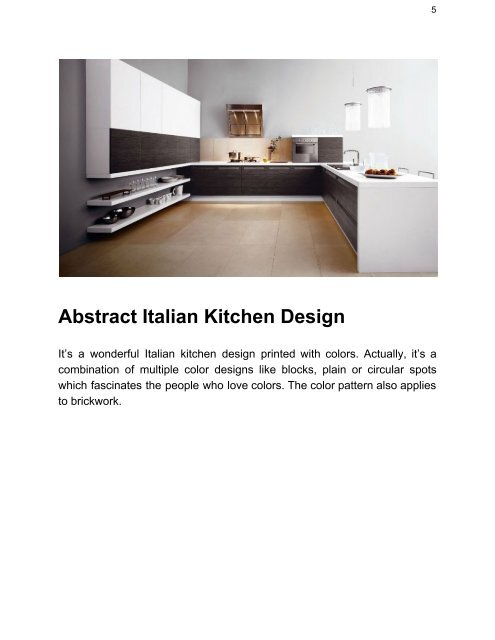 10 Modern Italian Style Kitchen Design For Your Home