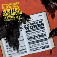 Program Guide in pdf - Vancouver International Writers Festival