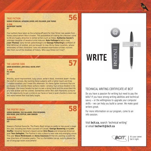 Program Guide in pdf - Vancouver International Writers Festival