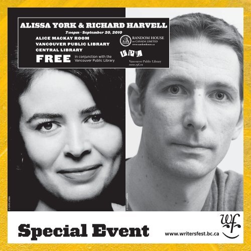 Program Guide in pdf - Vancouver International Writers Festival