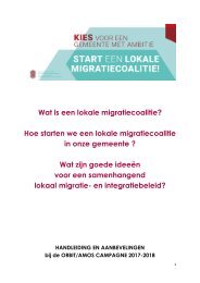 10 ORBIT-aanbevelingen voor een samenhangend gemeentelijk migratie- en integratiebeleid