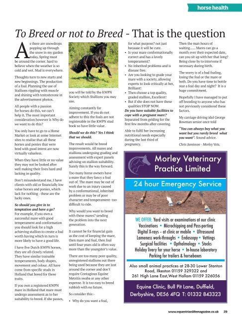 Equestrian Life Magazine February 2018 Edition