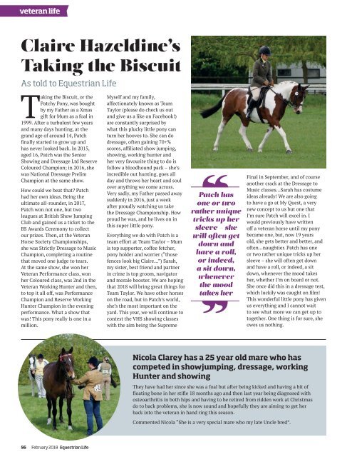 Equestrian Life Magazine February 2018 Edition