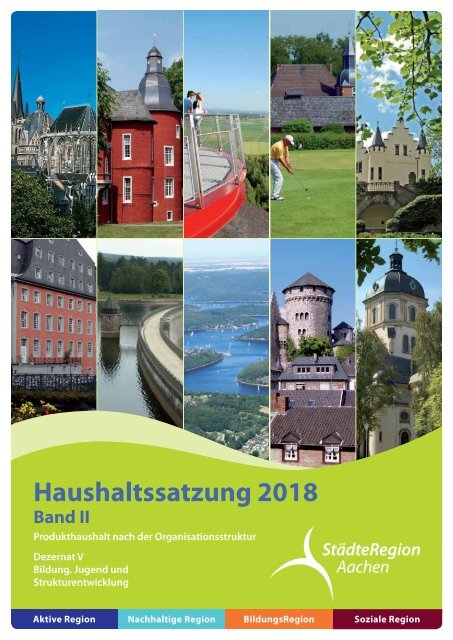 Haushalt 2018 nach der Organisationsstruktur Dez. V