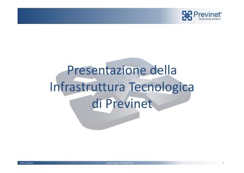 L01-Corso Presentazione Infrastruttura Tecnologica