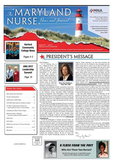 The Maryland Nurse – February 2018