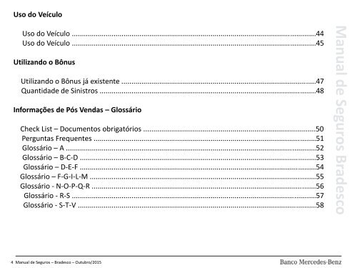 Manual de seguros BRADESCO