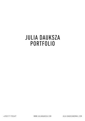 Julia Dauksza Portfolio