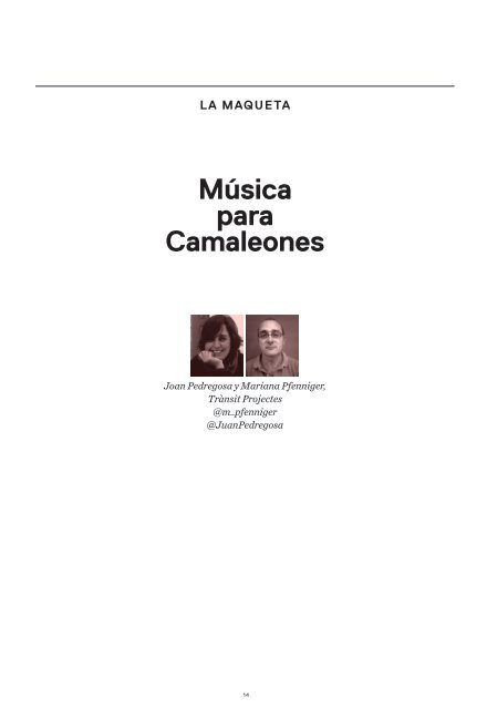 Musica Para Camaleones 