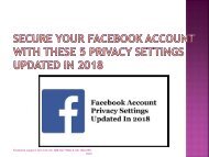 Facebook Privacy Settings