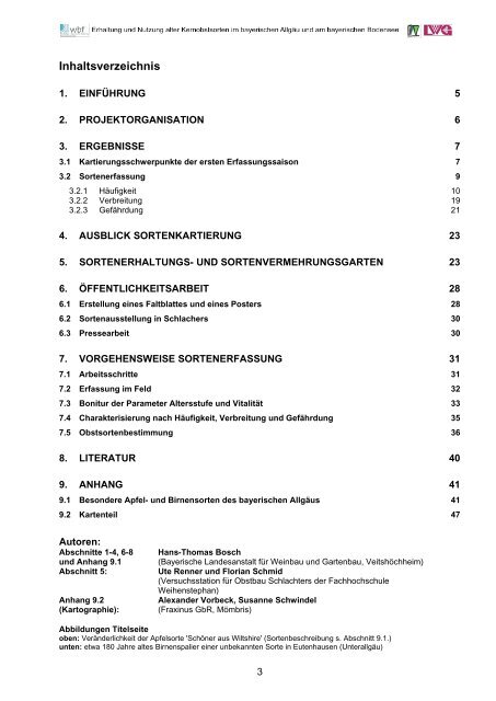 „Erhaltung und Nutzung alter Kernobstsorten im bayerischen Allgäu ...