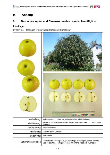 „Erhaltung und Nutzung alter Kernobstsorten im bayerischen Allgäu ...