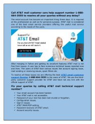 AT&T mail customer care help number 1-888-664-3555