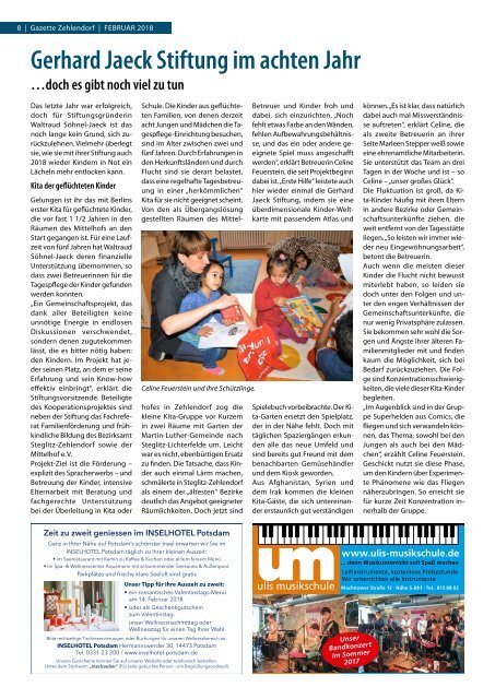 Gazette Zehlendorf Nr. 2/2018