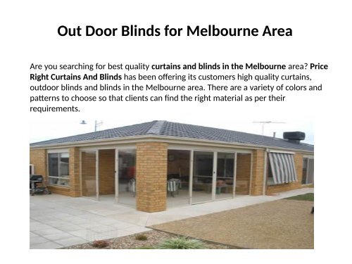 Curtains And Blinds Melbourne