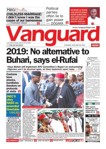 30012018 - 2019: No alternative to Buhari, says el-Rufai