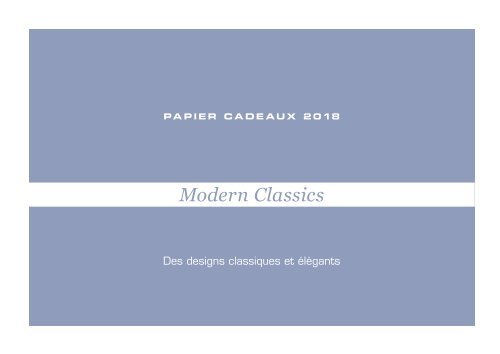 JUNG Collection papiers cadeaux 2018