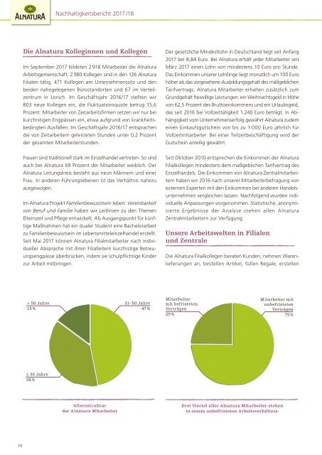 Alnatura Nachhaltigkeitsbericht 2017/2018