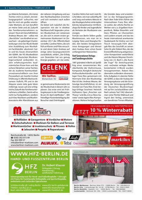 Gazette Charlottenburg Nr. 2/2018