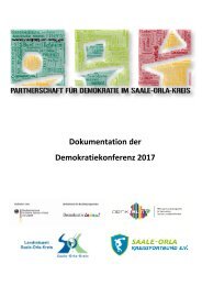 2017_Dokumentation Demokratiekonferenz des Saale-Orla-Kreises