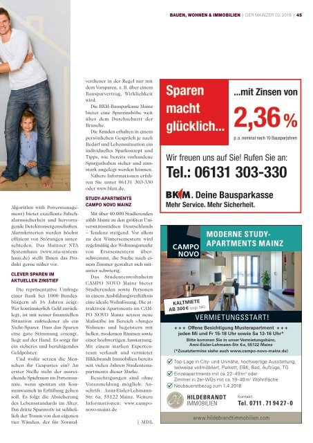 DER MAINZER - Das Magazin für Mainz und Rheinhessen - Nr. 329