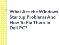 What Are the Windows Startup Problems And How To Fix Them in Dell PC