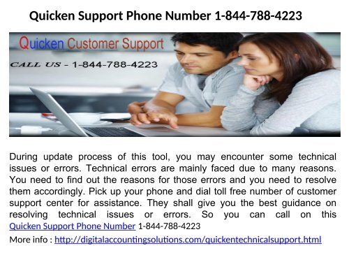 Quicken Software Problem Number 1-844-788-4223