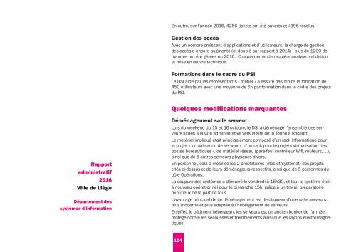 Rapport administratif 2016