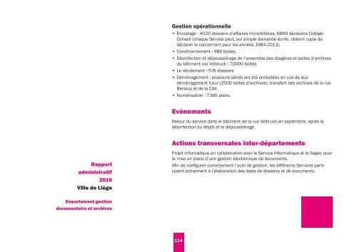 Rapport administratif 2016