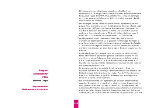 Rapport administratif 2016