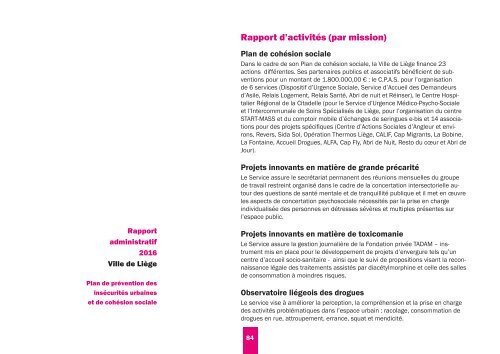 Rapport administratif 2016