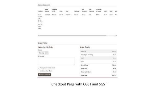 Magento 2 Indian GST Integration