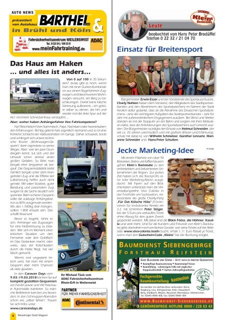 Wesselinger Stadt Magazin Januar 2018