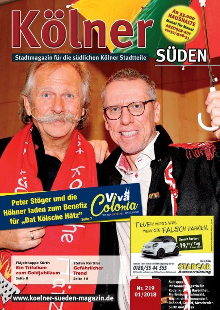 Kölner Süden Magazin Januar 2018