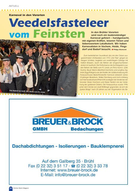 Brühler Markt Magazin Januar 2018
