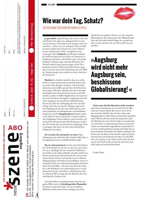 Neue Szene Augsburg 2018-02