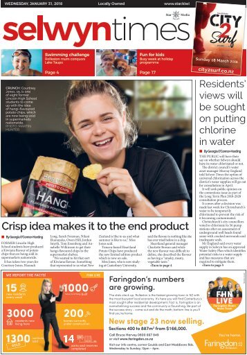 Selwyn Times: January 31, 2018