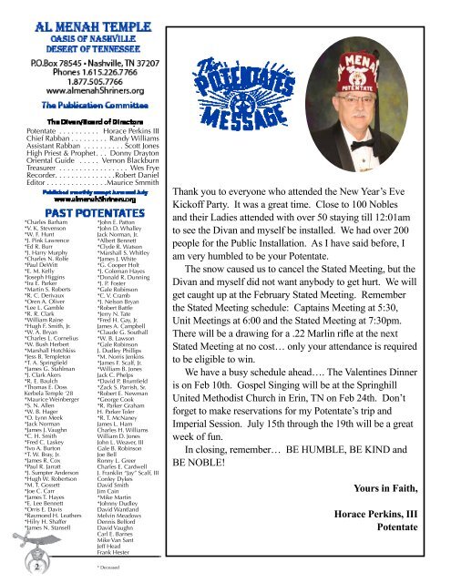 SHRINER FEBRUARY 2018
