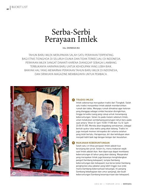 Sriwijaya Magazine Februari 2018